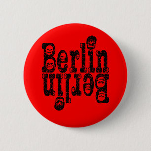 Badge Rond 5 Cm Crânes de Berlin