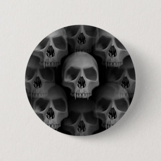Badge Rond 5 Cm Crânes d'Halloween d'horreur