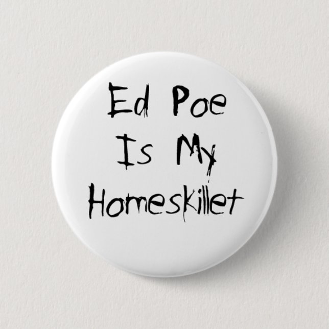 Badge Rond 5 Cm Cravin' pour le bouton Corbeau (Devant)