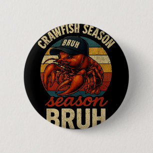 Badge Rond 5 Cm Crawfish Seafood Festival Bruh Crawfish Ret