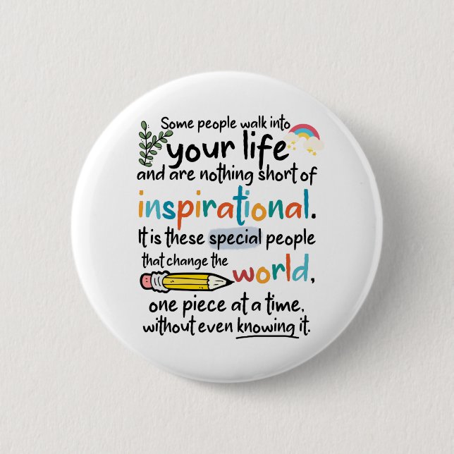 Badge Rond 5 Cm Crayons cassés couleur fixe (Devant)