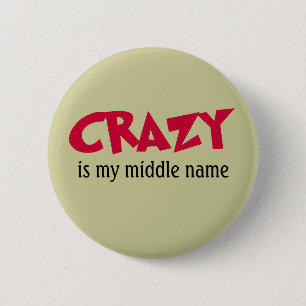 Badge Rond 5 Cm Crazy Button
