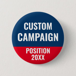 Badge Rond 5 Cm Create Your Own Election Design Campaign Button