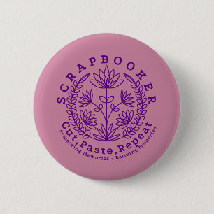 Badge Rond 5 Cm Créateur de scrapbook Cropper