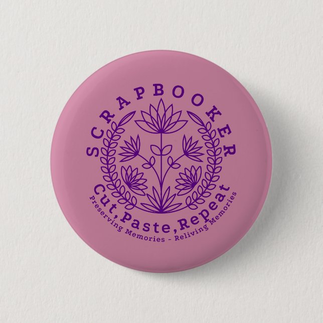 Badge Rond 5 Cm Créateur de scrapbook Cropper (Devant)