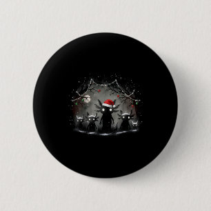 Badge Rond 5 Cm Créatif Noël gothique axolotl esthétique horreur N