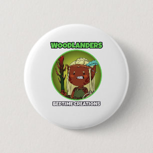 Badge Rond 5 Cm Créations de l'heure du coucher Woodlanders Bouton