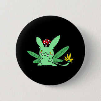 Badge Rond 5 Cm Créature végétale fantastique 
