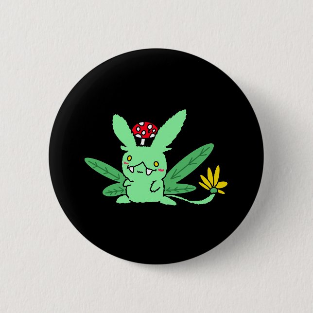 Badge Rond 5 Cm Créature végétale fantastique  (Devant)