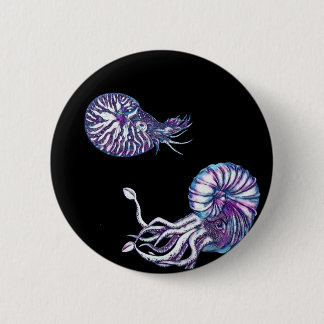 Badge Rond 5 Cm Créatures de la mer profonde cosmique