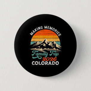 Badge Rond 5 Cm Créer des souvenirs colorado 2026 voyage familial 