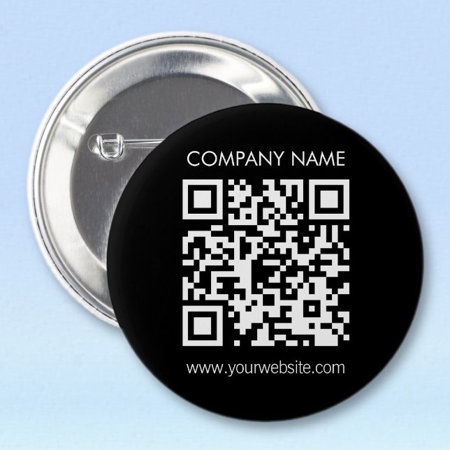 Badge Rond 5 Cm Créer un code QR instantanément Design simple mode (Créateur téléchargé)