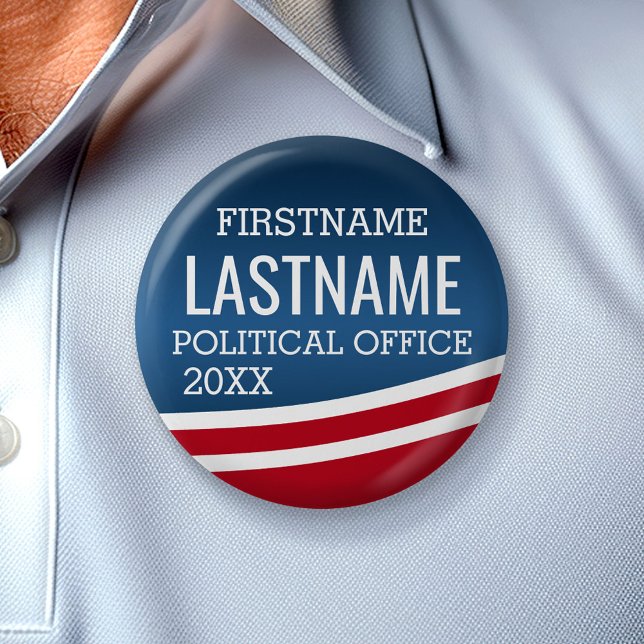 Badge Rond 5 Cm Créer votre propre conception d'élection - Concept (Campaign Button)