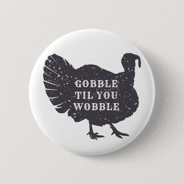 Badge Rond 5 Cm Créez un thanksgiving fait sur commande de la (Devant)