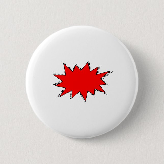 Badge Rond 5 Cm Créez vos propres super-héros Onomatopoeias ! POW  (Devant)