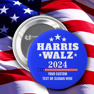 Badge Rond 5 Cm Créez votre propre Harris Walz 2024