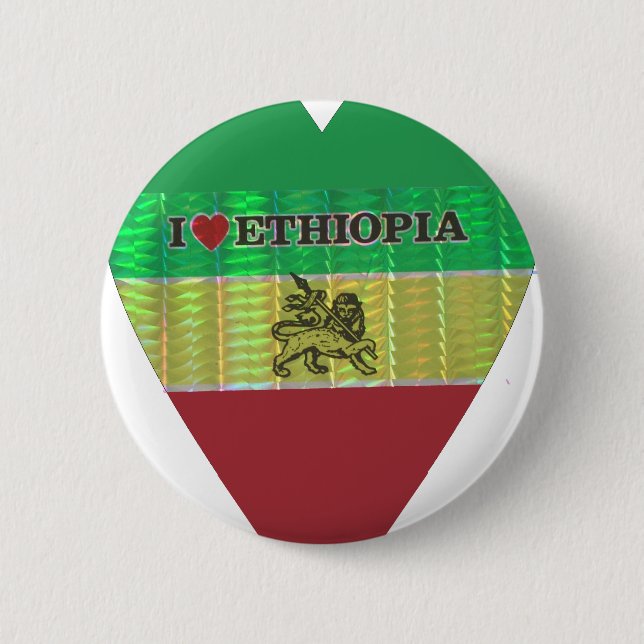 Badge Rond 5 Cm Créez votre propre J'aime Belle Ethiopie (Devant)