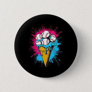 Badge Rond 5 Cm Crème Glacée Bysebyll Goutte Aquarelle Hommes Jeun