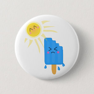 Badge Rond 5 Cm crème glacée de fonte