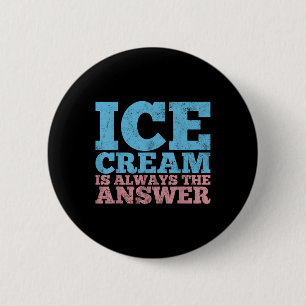 Badge Rond 5 Cm Crème glacée Été Gelé Nourriture drôle Cadeau Vint
