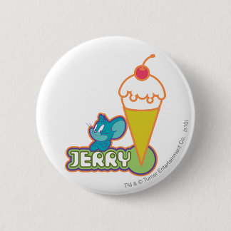 Badge Rond 5 Cm Crème glacée Jerry