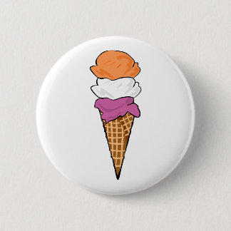 Badge Rond 5 Cm Crème glacée Lesbian Pride
