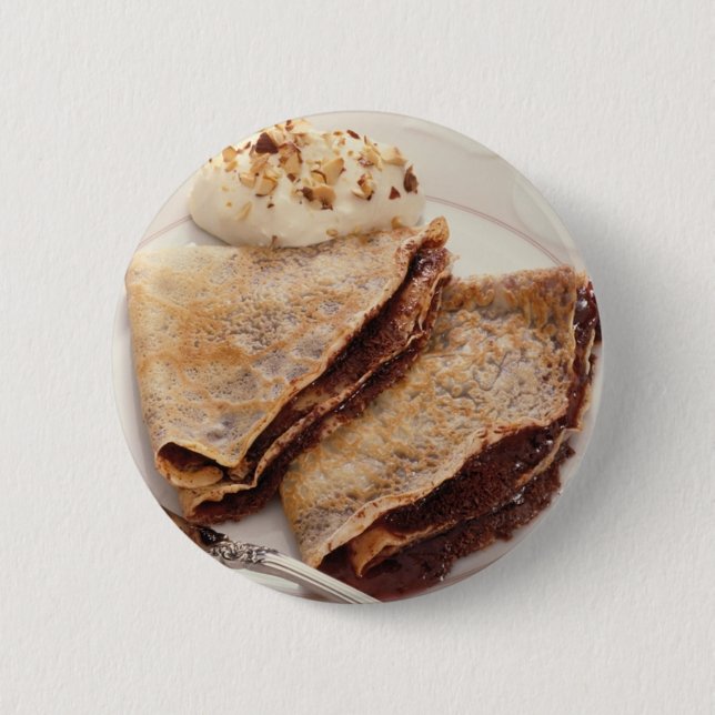 Badge Rond 5 Cm Crepes de dessert (Devant)