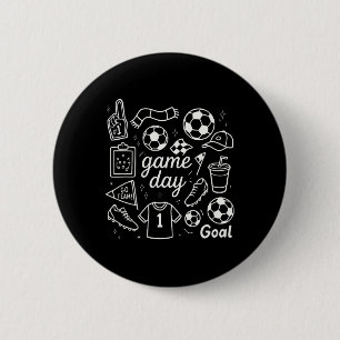 Badge Rond 5 Cm Crépes de doigt en mousse de football pour le jour