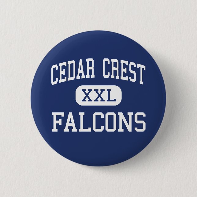 Badge Rond 5 Cm Crête de cèdre - Falcons - haute - le Liban (Devant)