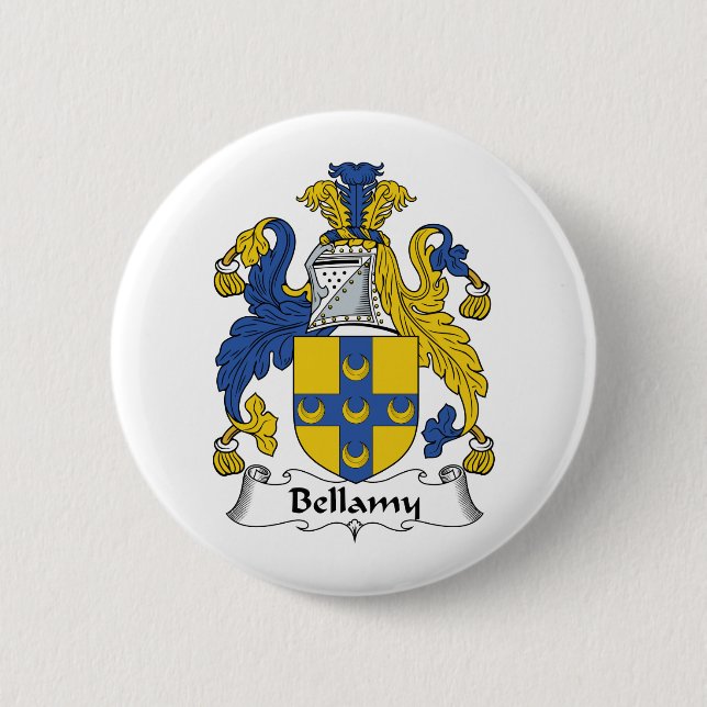 Badge Rond 5 Cm Crête de famille de Bellamy (Devant)