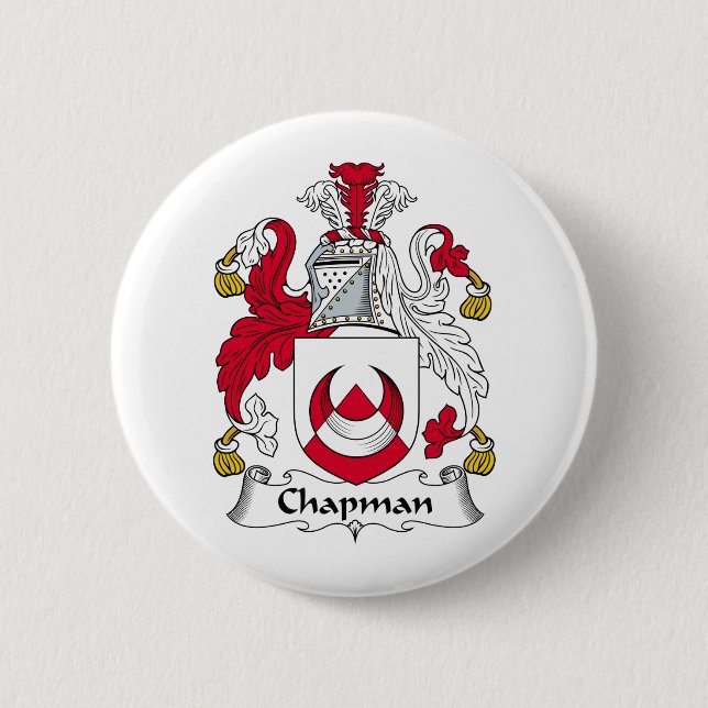 Badge Rond 5 Cm Crête de famille de Chapman (Devant)