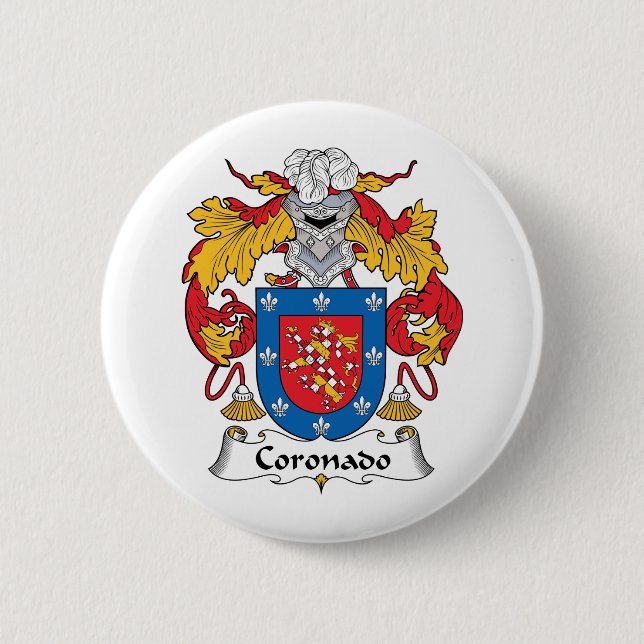 Badge Rond 5 Cm Crête de famille de Coronado (Devant)