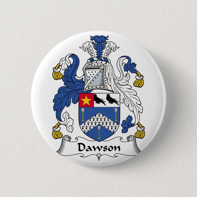 Badge Rond 5 Cm Crête de famille de Dawson (Devant)