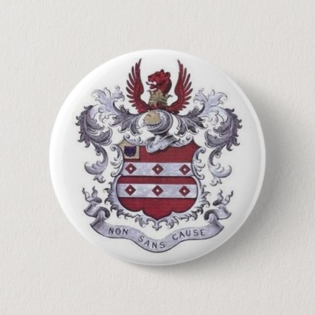 Badge Rond 5 Cm Crête de famille de GEER (Devant)