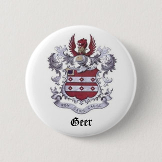 Badge Rond 5 Cm Crête de famille de Geer