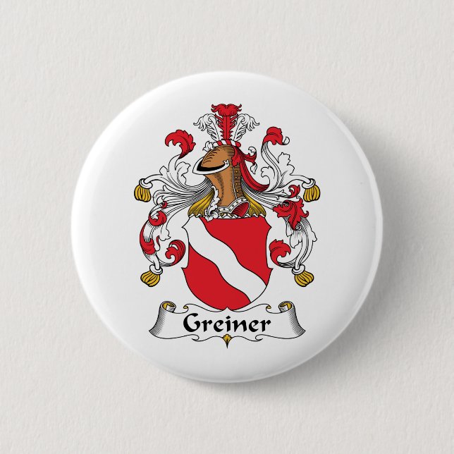 Badge Rond 5 Cm Crête de famille de Greiner (Devant)