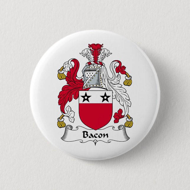 Badge Rond 5 Cm Crête de famille de lard (Devant)