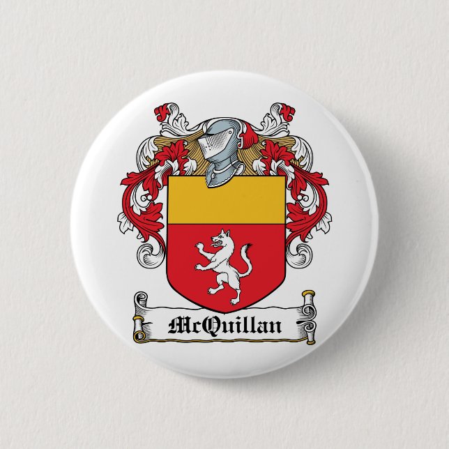 Badge Rond 5 Cm Crête de famille de McQuillan (Devant)