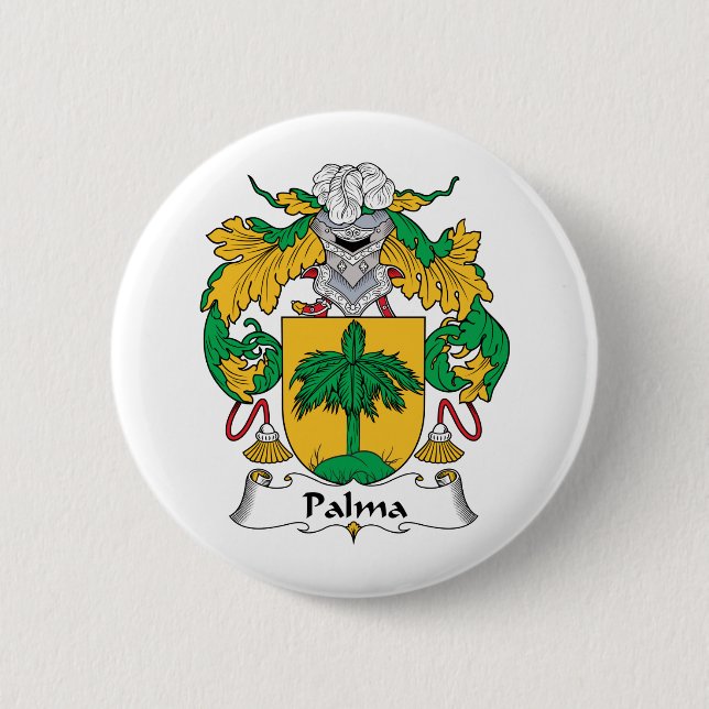 Badge Rond 5 Cm Crête de famille de Palma (Devant)
