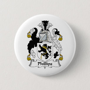 Badge Rond 5 Cm Crête de famille de Phillips