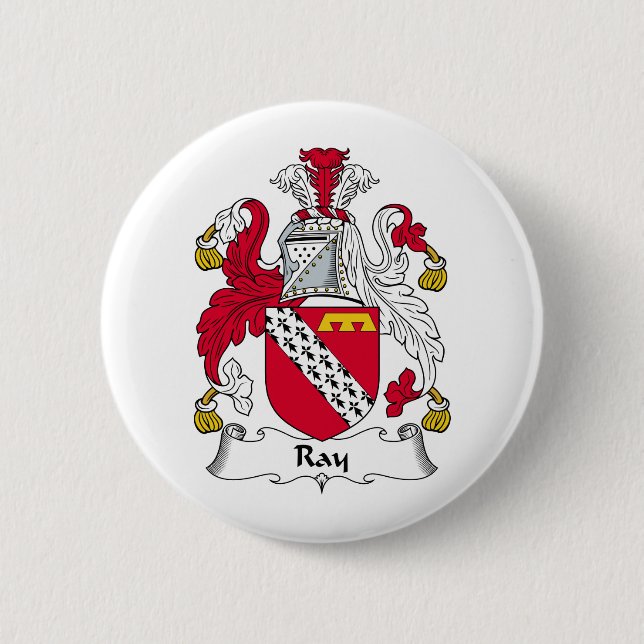 Badge Rond 5 Cm Crête de famille de rayon (Devant)