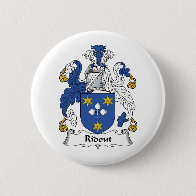 Badge Rond 5 Cm Crête de famille de Ridout (Devant)