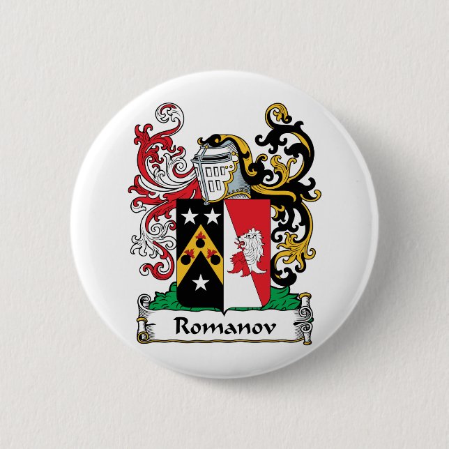 Badge Rond 5 Cm Crête de famille de Romanov (Devant)