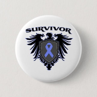 Badge Rond 5 Cm Crête oesophagienne de survivant de Cancer