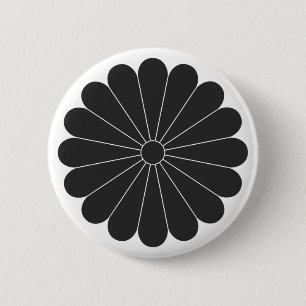 Badge Rond 5 Cm [Crêtes de famille] Fleurs