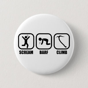 Badge Rond 5 Cm Cri Barf Climb