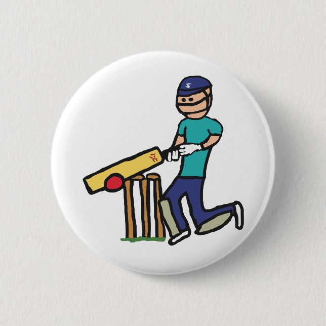 Badge Rond 5 Cm Cricket (Devant)