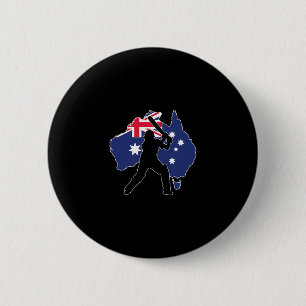 Badge Rond 5 Cm Cricket Australie