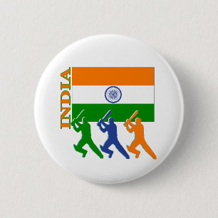 Badge Rond 5 Cm cricket en inde