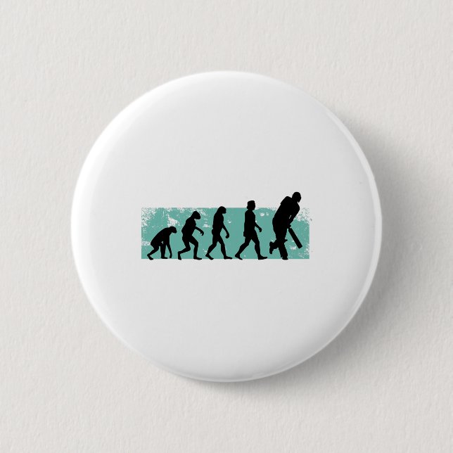 Badge Rond 5 Cm Cricket Evolution Cricket  (Devant)